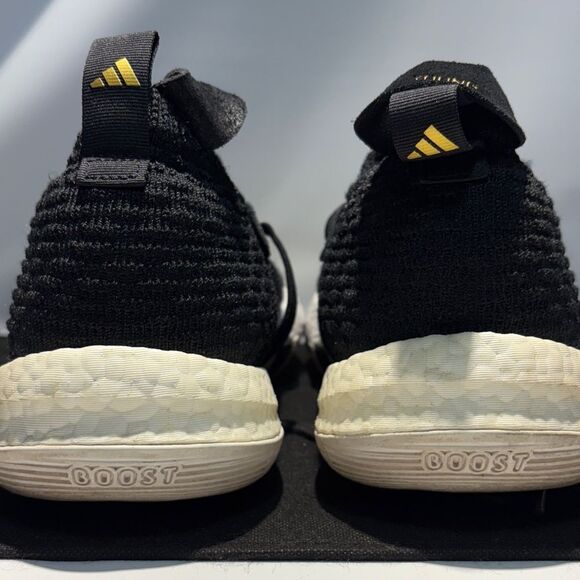 adidas Black and White Knit Sneakers - Picture 4 of 8